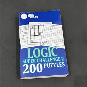 USA Today Logic Super Challenge 2 Puzzle Book - Blue